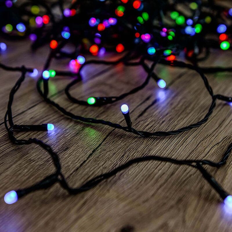 Heylight okos f�nyf�z�r, 120 RGB LED, fekete k�bel, 12 m